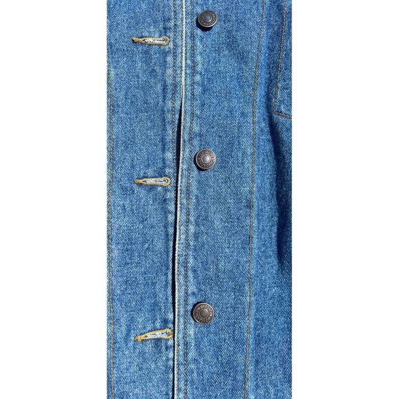 Vintage JORDACHE Denim Button-Up Retro Style Classic Blue Jean Jacket Size M NWT - Picture 4 of 10